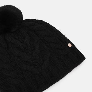 Ted Baker Cable Knit Wool Blend Pom Hat